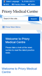 Mobile Screenshot of priorymed.nhs.uk